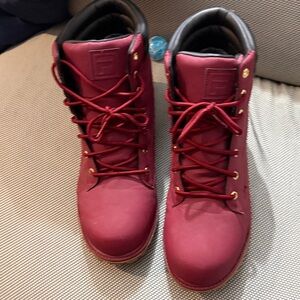 Fila Men's Burgundy Lace-Up Boots